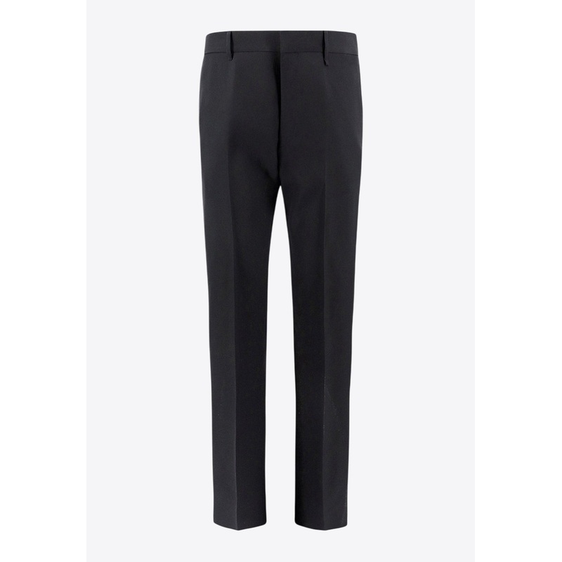 Wool Tailored Pants with Side-Bands Black mrtwit_IT 48
