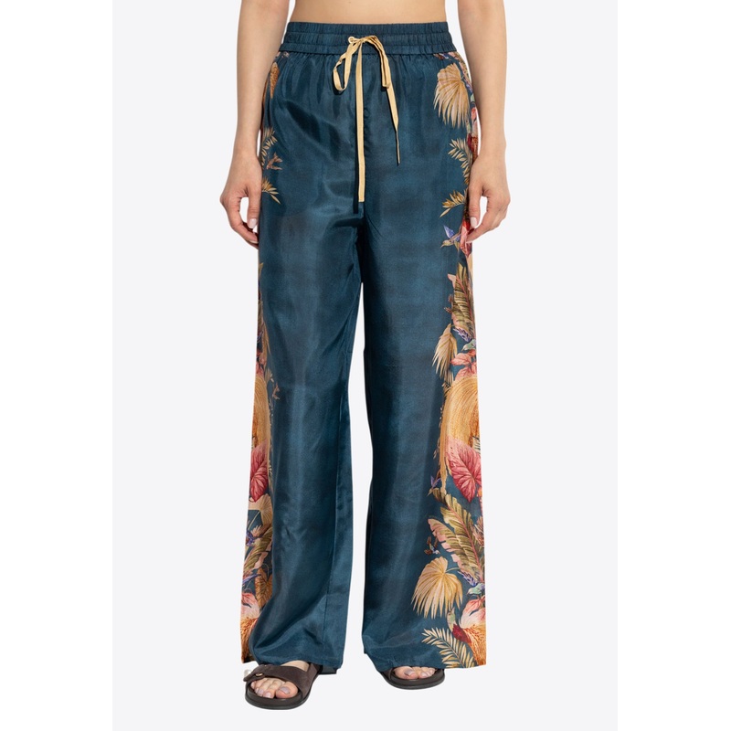 Ascension Relaxed Silk Pants Navy wrtwzimmermann_0