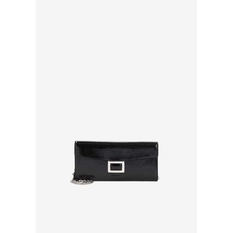 Belle Patent Leather Shoulder Bag Black Onesize