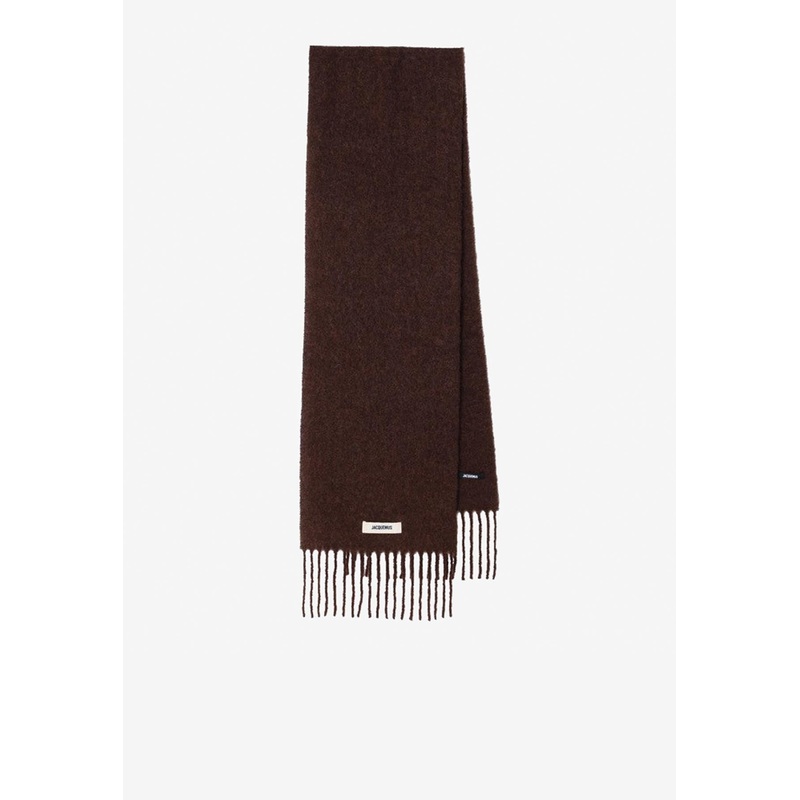 Carro Mohair Blend Scarf Brown Onesize