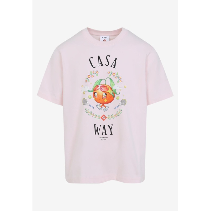 Casa Way Kawaii Printed T-shirt Pink mrtwstd_S