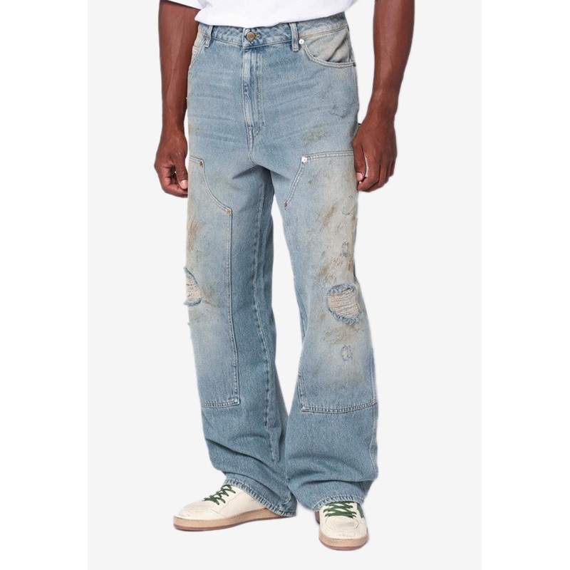 Distressed Washed Jeans Blue mrtwit_IT 46