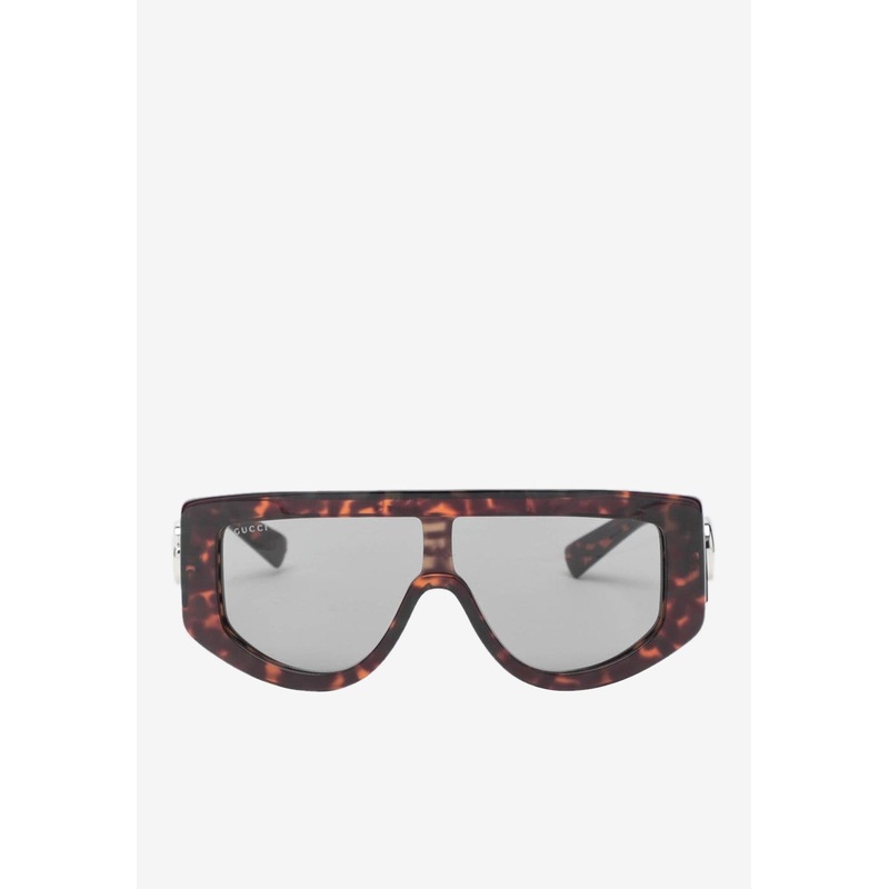 Double G Rectangular Sunglasses Gray Onesize