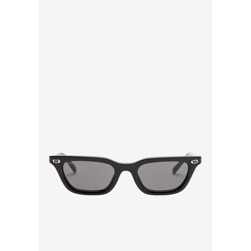 Interlocking G Cat-Eye Sunglasses Gray Onesize