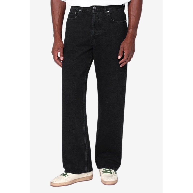 Straight-Leg Vintage Jeans Black mrtwbottoms_31