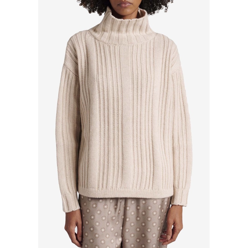 Vitalba Wool-Blend Turtleneck Sweater Beige wrtwstd_XS