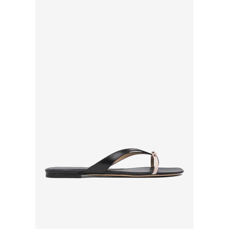 Abibi Mini Bow Flip Flops Black wshoesus_US 6.5
