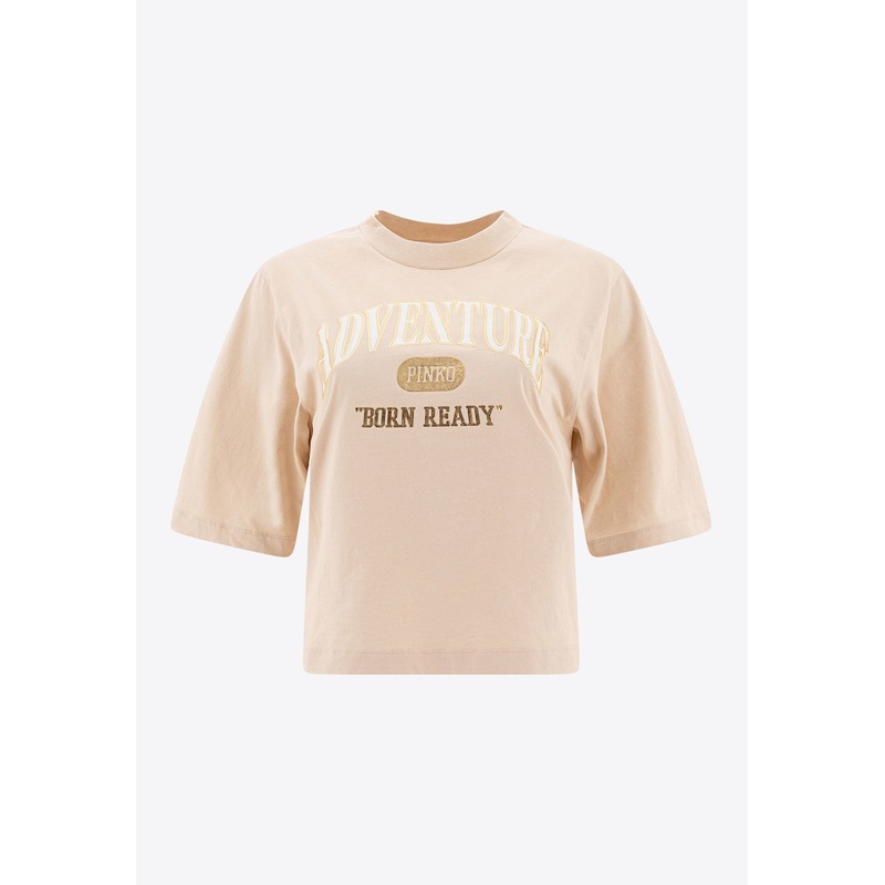 Adventure Printed T-shirt Beige wrtwstd_XS