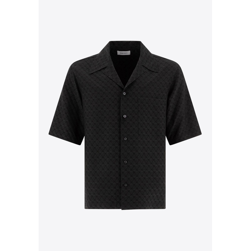 All-Over Skulls Shirt Black mrtwshirtsam_UK 15