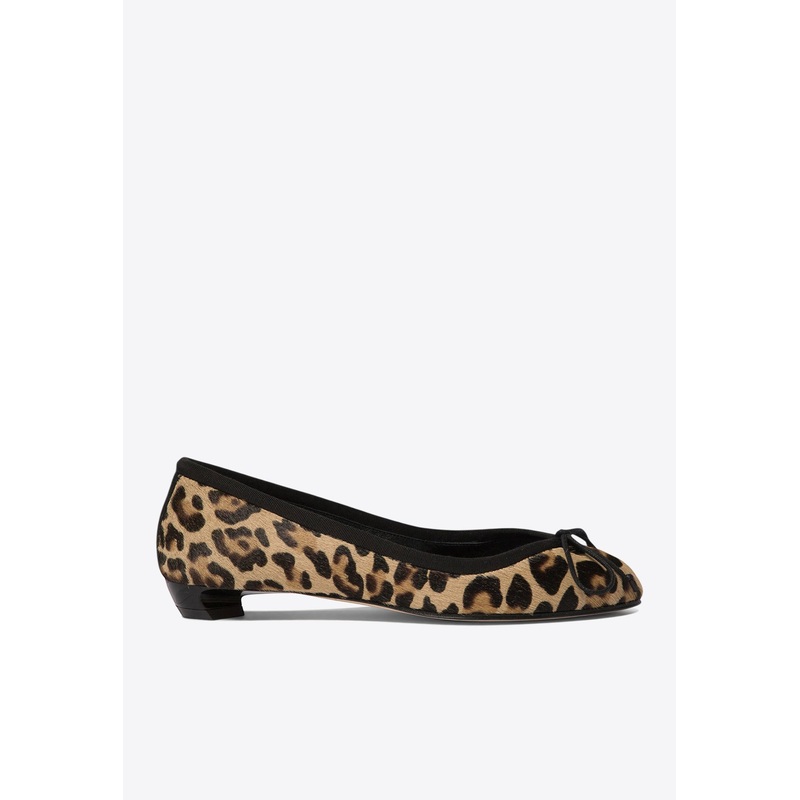 Armadillo Leopard-Print Ballet Flats Beige wshoeseu_EU 36