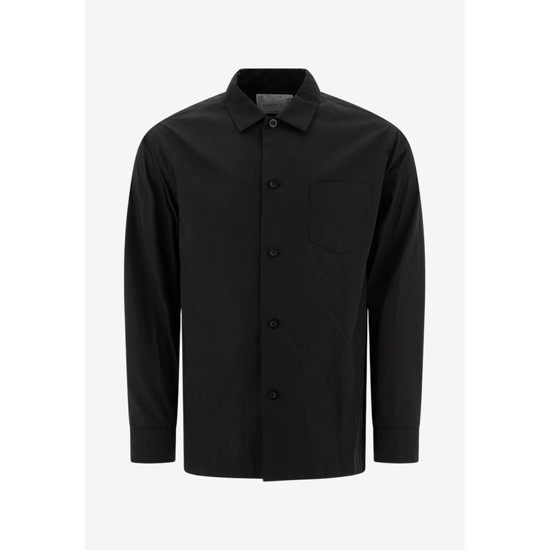 Basic Long-Sleeved Shirt Black mrtwstd_2