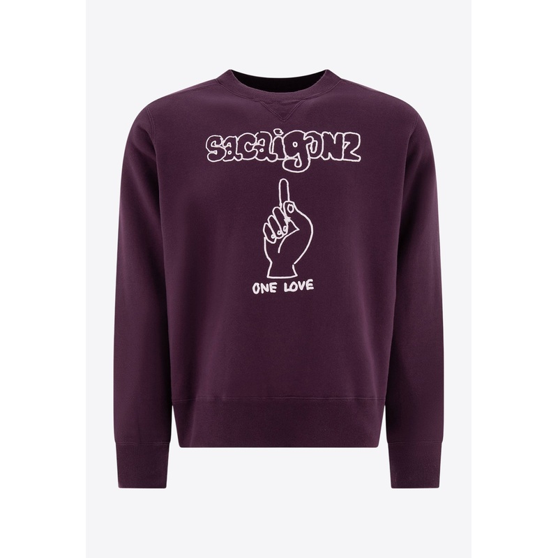 Gonz Sacaigonz Crewneck Sweatshirt Purple mrtwstd_2