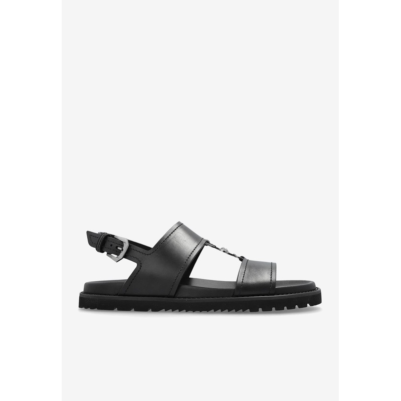 La Medusa Leather Sandals Black mshoeseu_EU 39