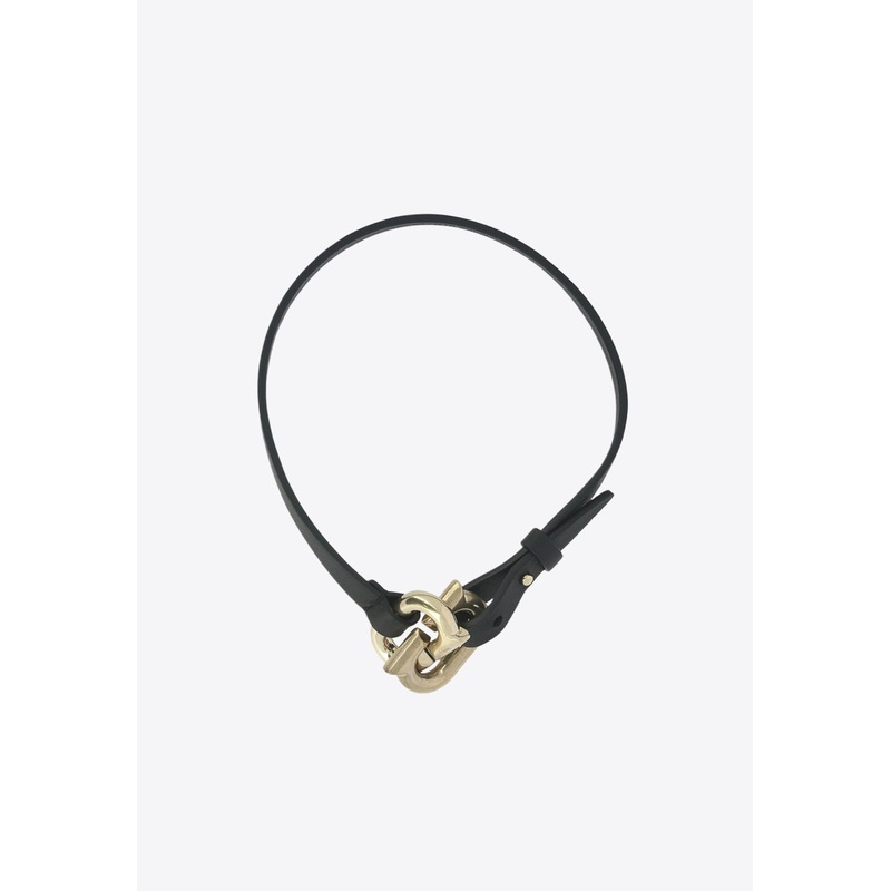 New Gancini Bracelet Black Onesize