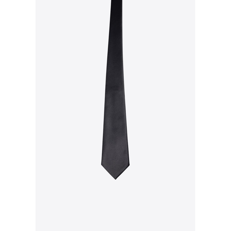 Satin-Finish Pointed Tie Blue Onesize
