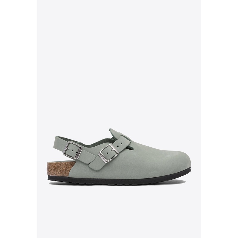 Tokio Nubuck Leather Slides Green ushoeseu_EU 36