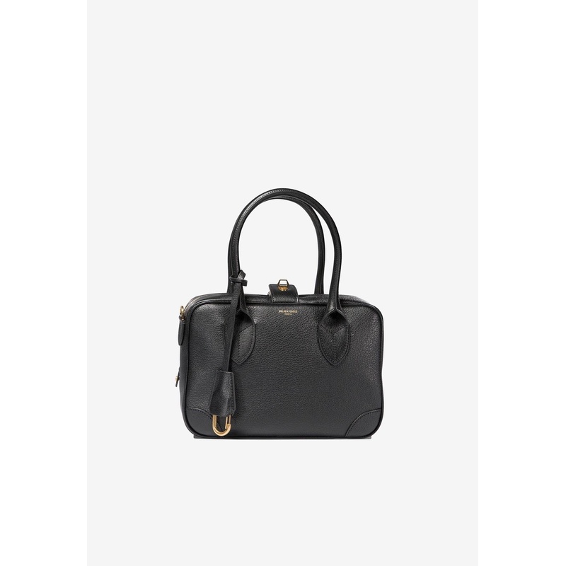 Vita Leather Top Handle Bag Black Onesize