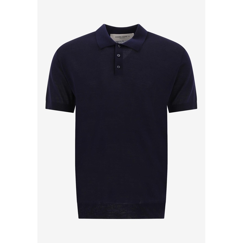 Wool Polo T-shirt Blue mrtwstd_M