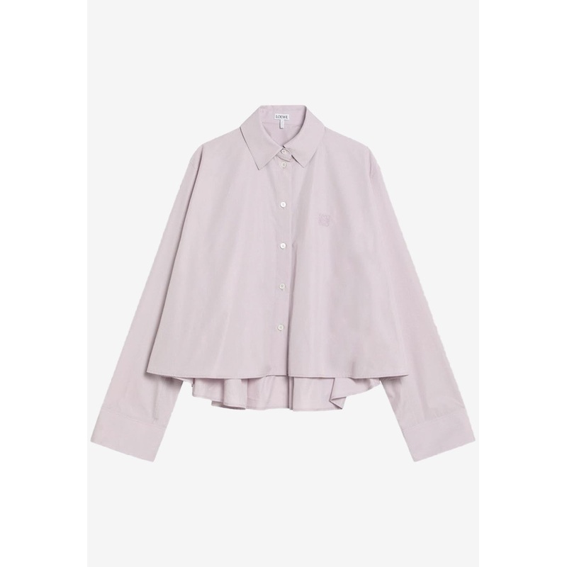 Anagram Embroidered Trapeze Shirt Lilac wrtwfr_FR 34