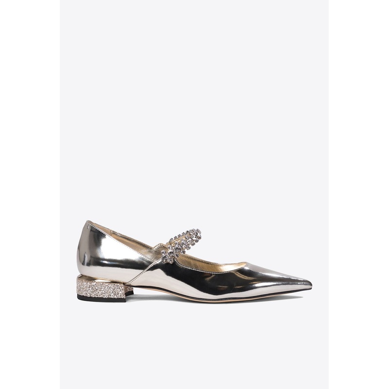 Bing Crystal-Strap Ballerina Flats Gold wshoeseu_EU 36