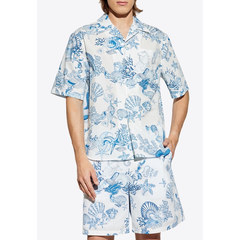 Coral Theatre Bowling Shirt Light Blue mrtwit_IT 46
