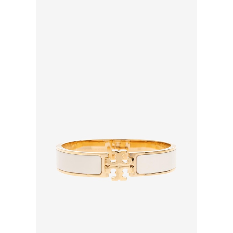 Kira Enamel Cuff Bracelet White S