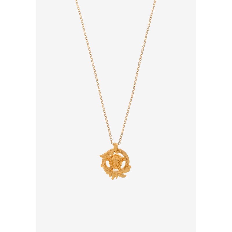 Medusa Head Pendant Necklace Gold Onesize