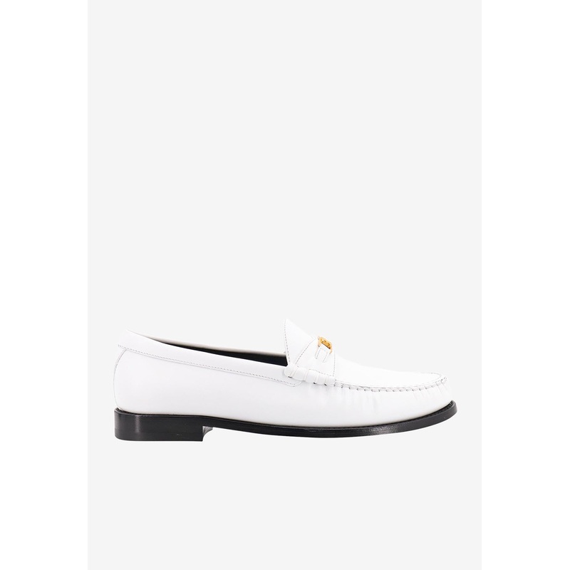 Triomphe Leather Loafers White mshoeseu_EU 43.5