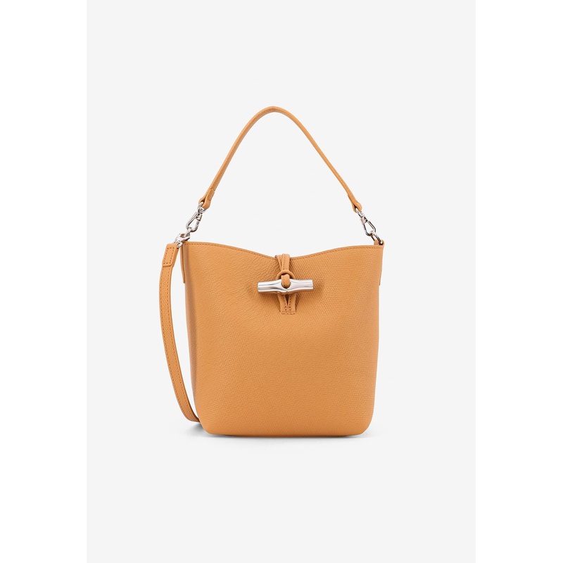 XS Le Roseau Leather Bucket Bag Camel Onesize