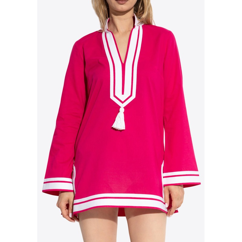 Beach Tassel Tunic Pink wrtwstd_XS