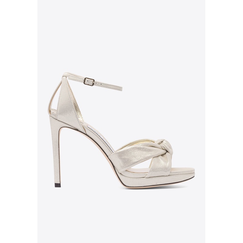 Rosie 100 Metallic Leather Sandals Gold wshoeseu_EU 36