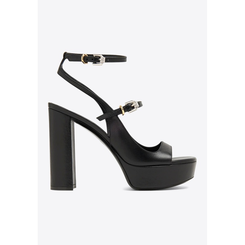 Voyou 115 Leather Platform Sandals Black wshoeseu_EU 40