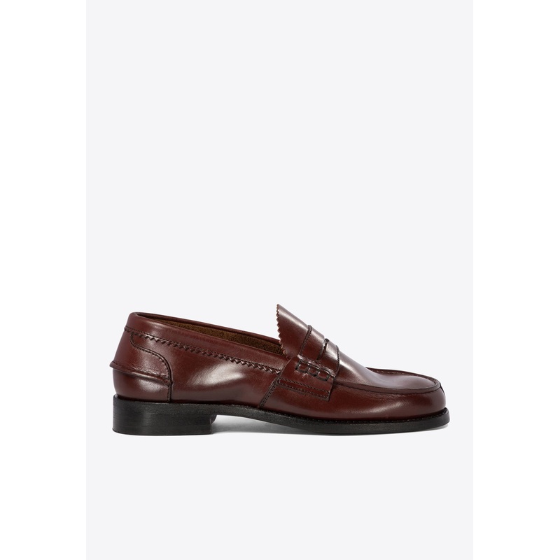 Arran Leather Loafers Red mshoesuk_UK 6