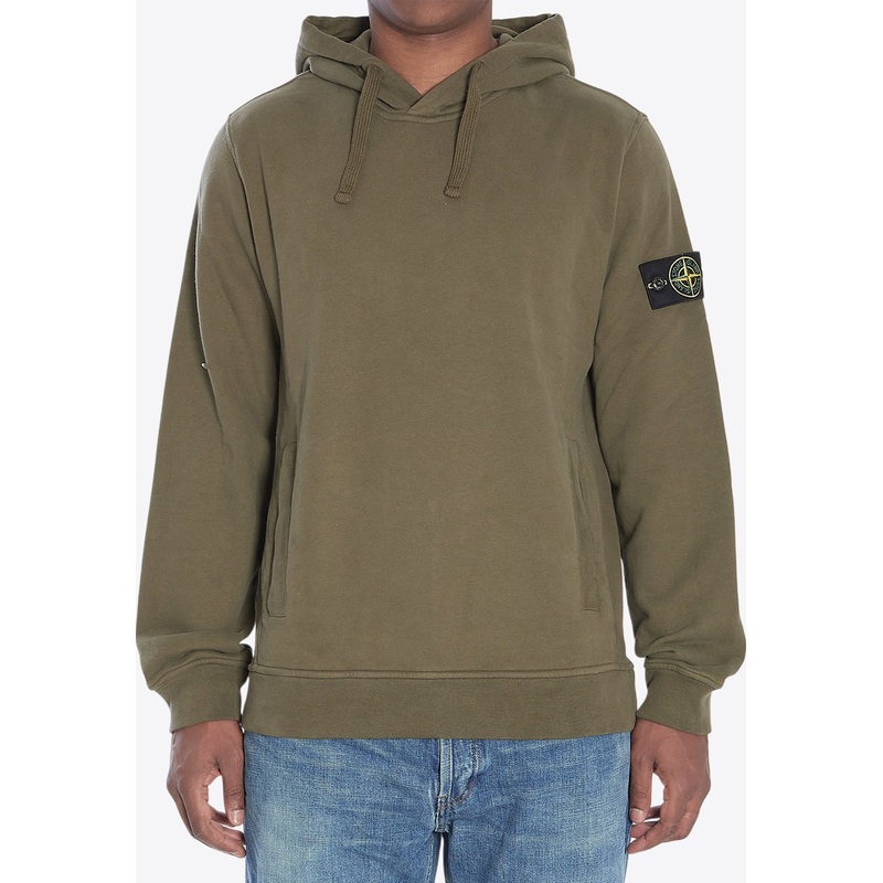 Compass Patch Hooded Sweatshirt Green mrtwstd_S