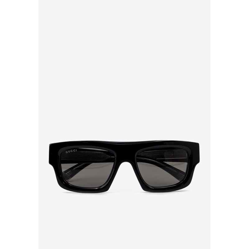 Essential Rectangular Logo Sunglasses Gray Onesize