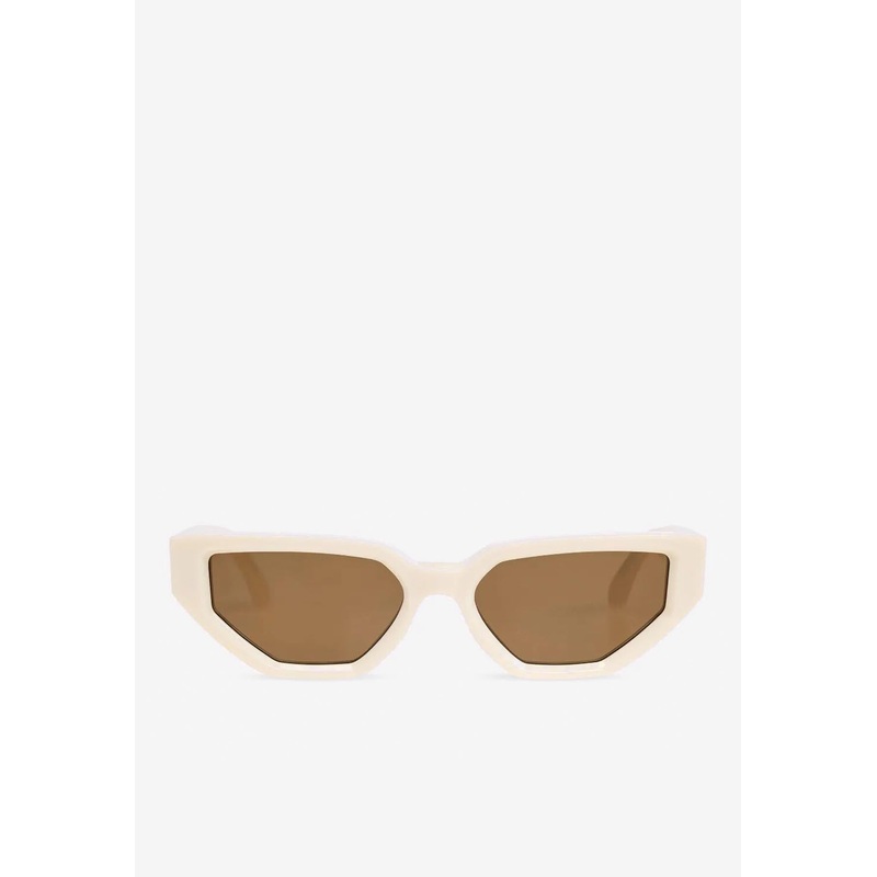 Jackie Rectangular Sunglasses Brown Onesize