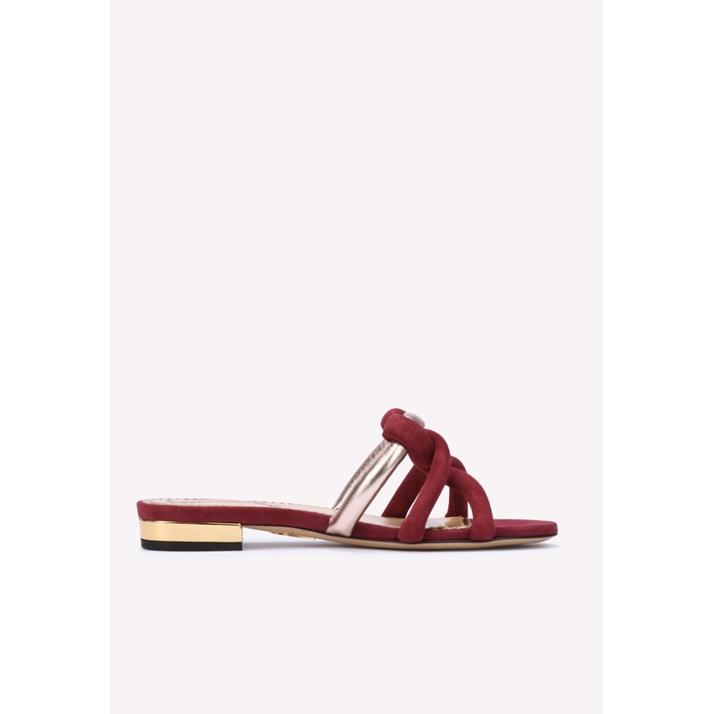 Thalia Entwined Slip-on Flats Red wshoeseu_EU 35.5