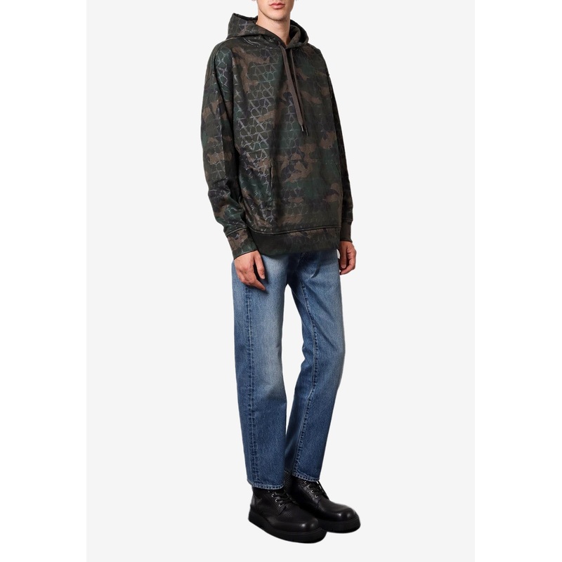 Toile Iconographe Camo Hooded Sweatshirt Green mrtwstd_M