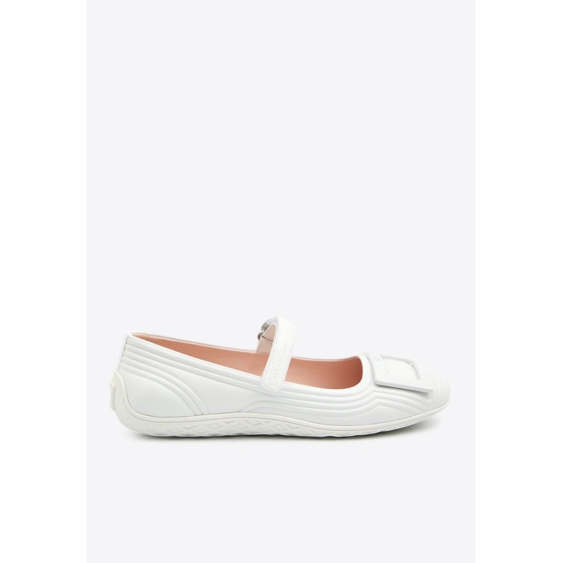 Viv’ Low Mary-Jane Ballet Flats White wshoeseu_EU 35
