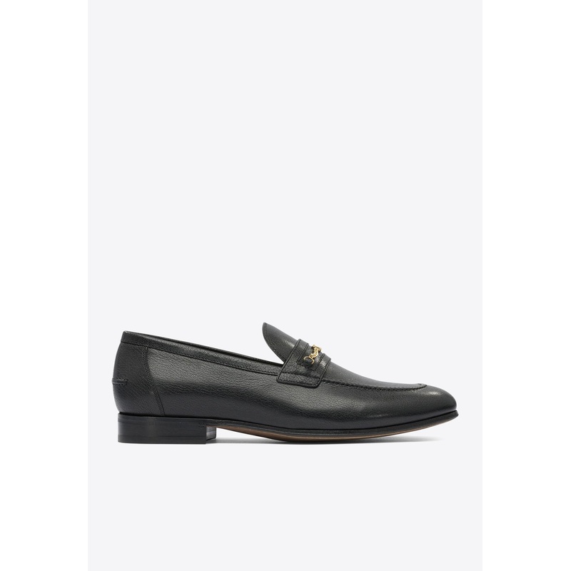 VLogo Signature Leather Loafers Black mshoeseu_EU 40