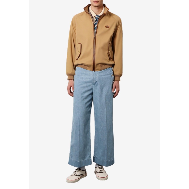 VLogo Zip-Up Jacket Beige mrtwit_IT 48