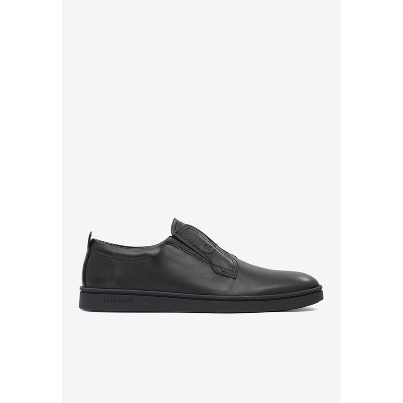 Alfie Leather Low-Top Sneakers Black mshoesus_US 6