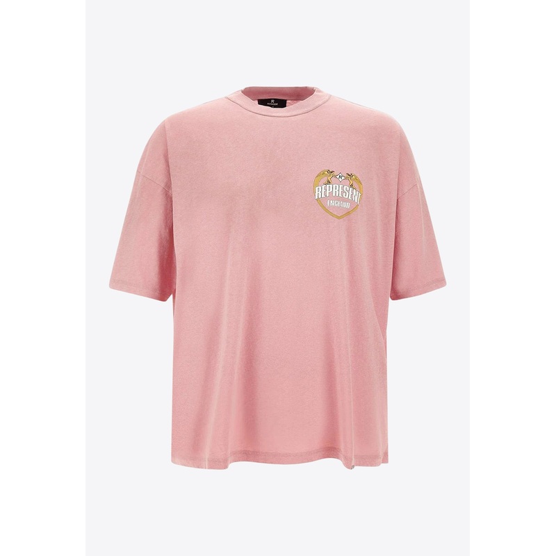 Angel Border Boxy T-shirt Pink mrtwstd_S