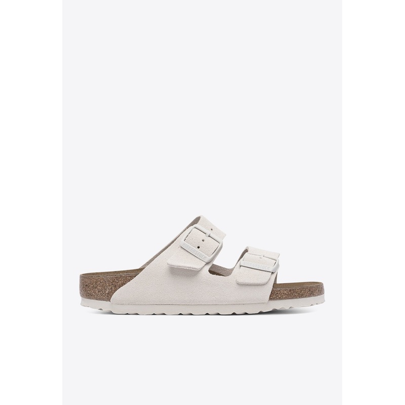 Arizona Suede Sandals with Buckled-Straps White wshoeseu_EU 36