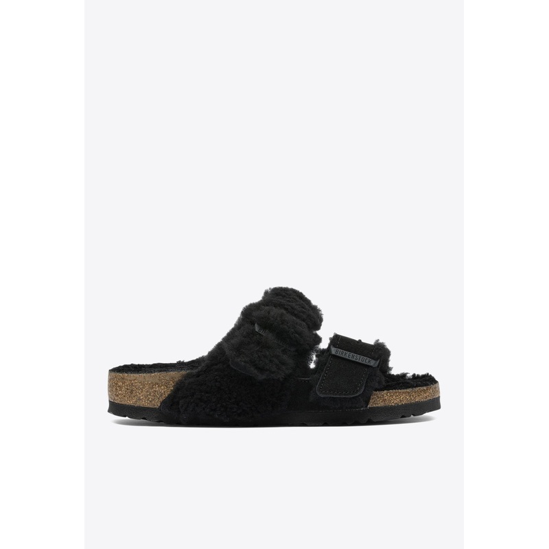 Arizona Teddy Split Suede Sandals Black wshoeseu_EU 36
