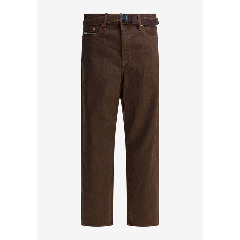 Belted Straight-Leg Jeans Brown mrtwstd_2