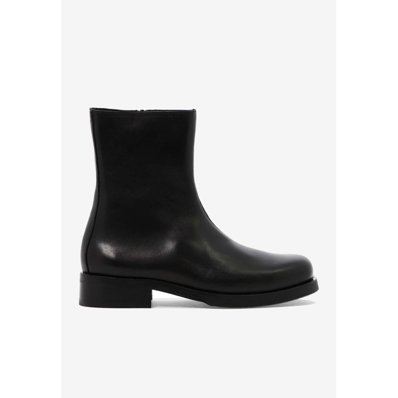 Camion Leather Ankle Boots Black mshoeseu_EU 40