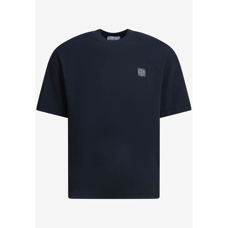 Compass Patch Crewneck T-shirt Blue mrtwstd_M