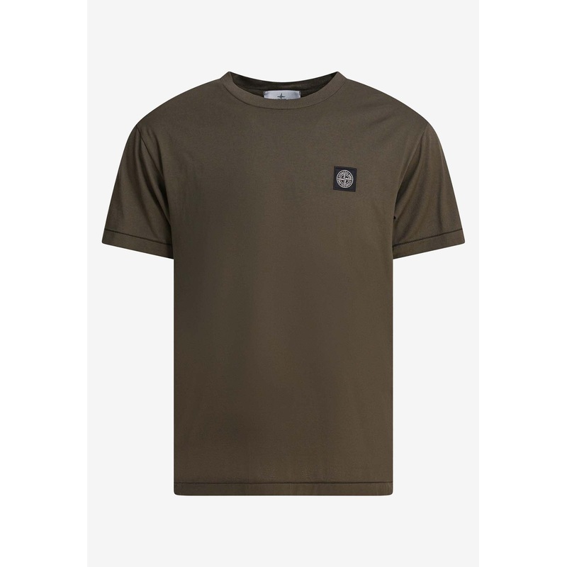 Compass Patch Crewneck T-shirt Green mrtwstd_S