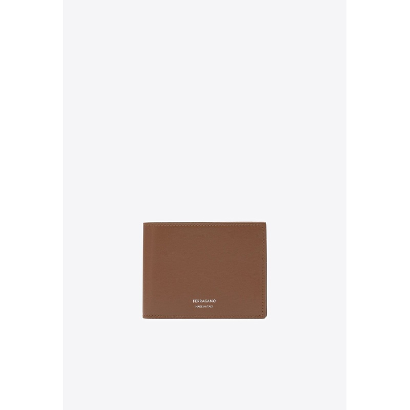 Florence Logo Stamp Leather Wallet Brown Onesize